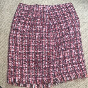 Talbots Tweed Skirt - Red and Black